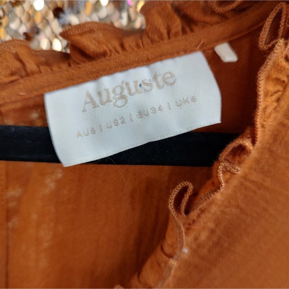 Bohemian Rust Color Blouse Auguste Medium - image 7